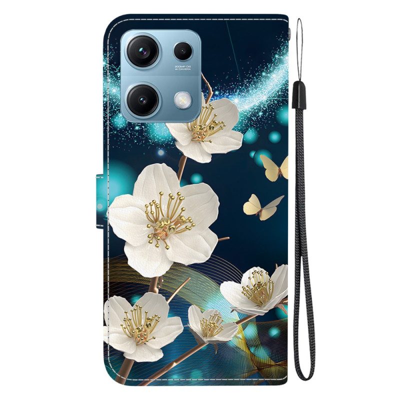 Fodral Xiaomi Redmi Note 14s Magnoliamönster