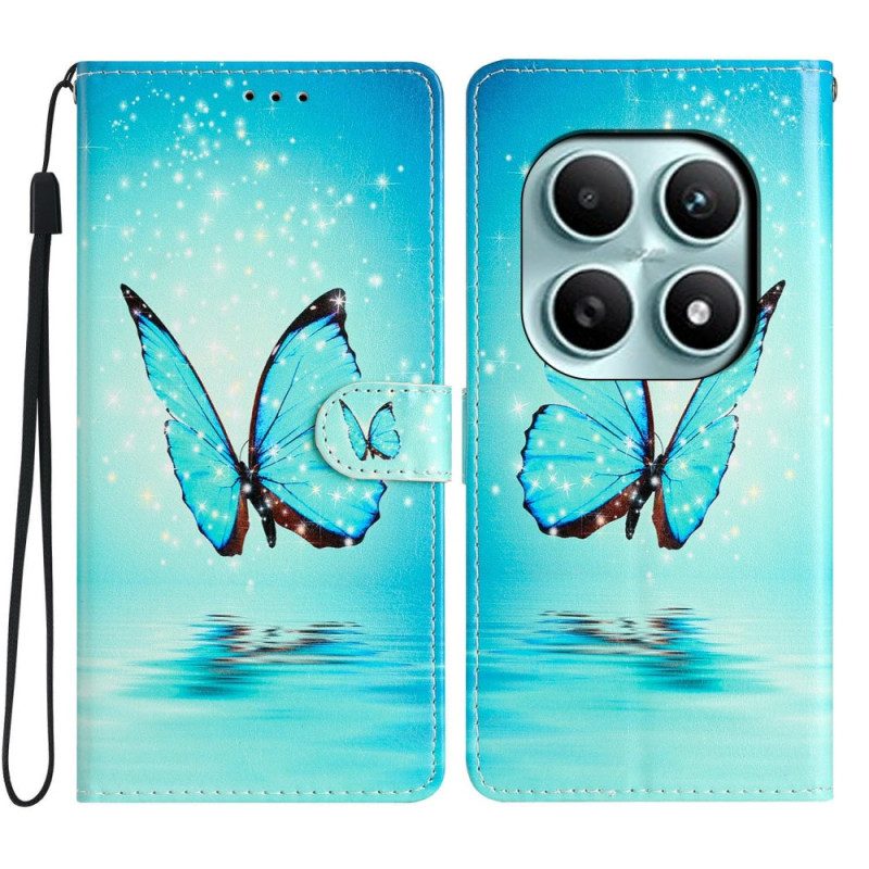 Fodral Xiaomi Redmi Note 15 5g Blå Fjäril