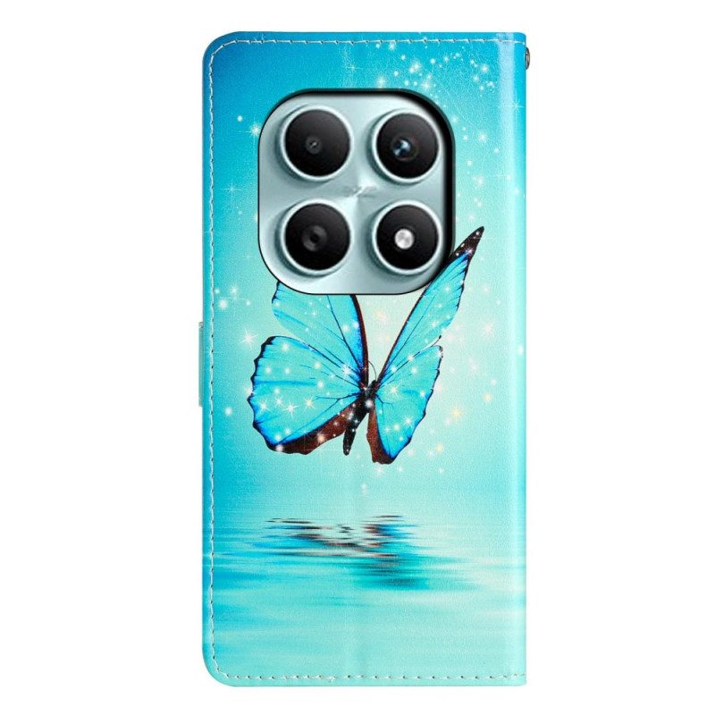 Fodral Xiaomi Redmi Note 15 5g Blå Fjäril