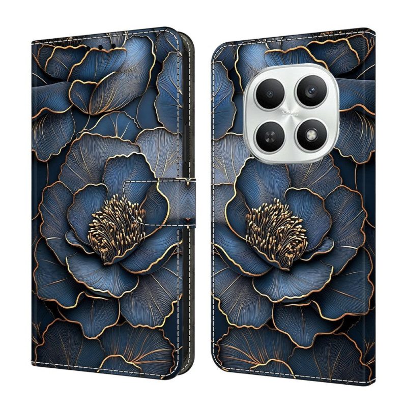 Fodral Xiaomi Redmi Note 15 5g Blå Och Guldpion
