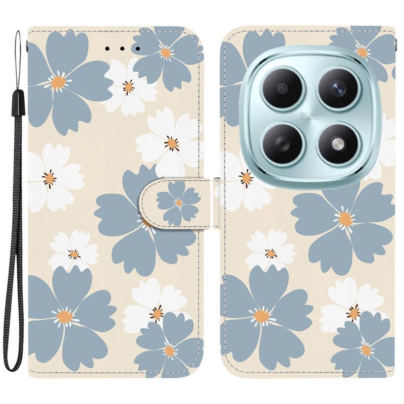 Fodral Xiaomi Redmi Note 15 5g Blå Prästkragar