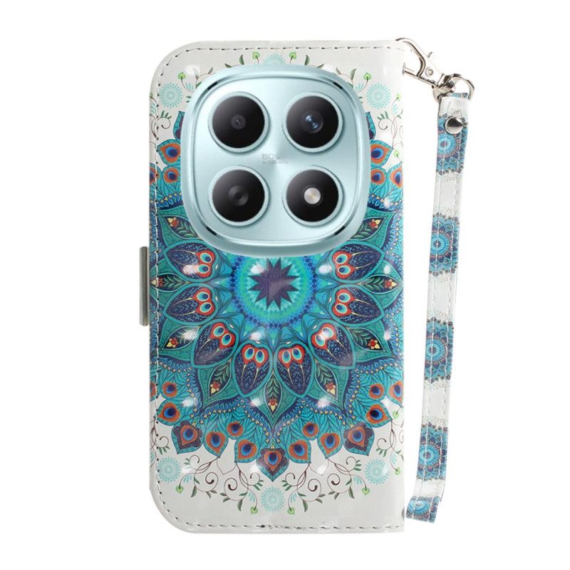 Fodral Xiaomi Redmi Note 15 5g Grön Mandala Med Snöre