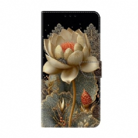Fodral Xiaomi Redmi Note 15 5g Gyllene Lotus