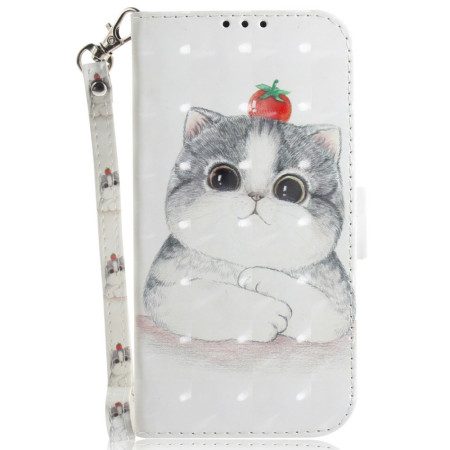 Fodral Xiaomi Redmi Note 15 5g Söt Katt Med Snöre