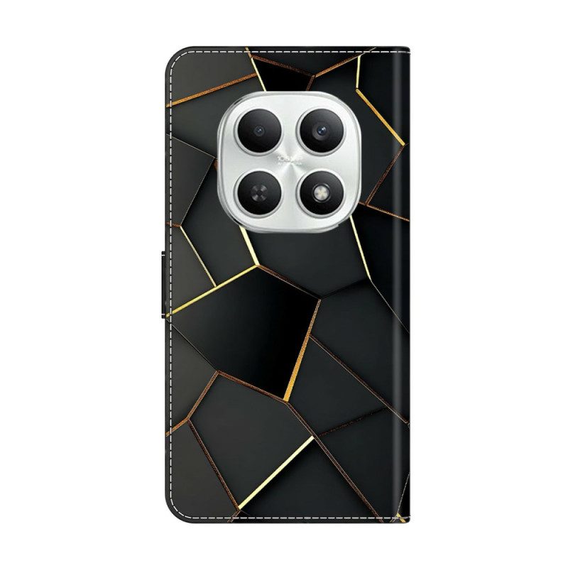 Fodral Xiaomi Redmi Note 15 5g Svart Och Guldmönster