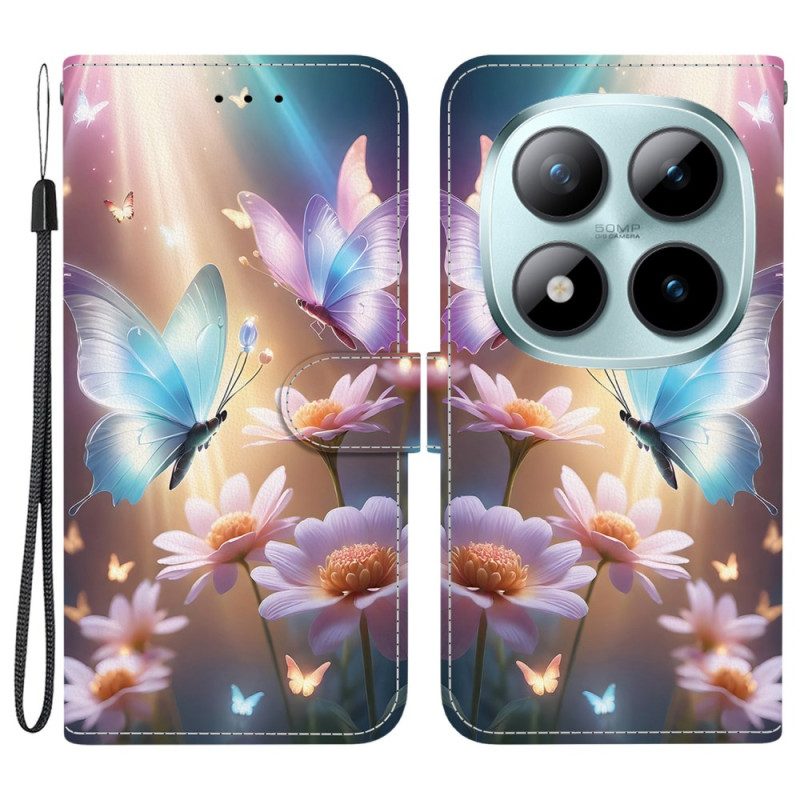 Fodral Xiaomi Redmi Note 15 Pro 5g Blommig Fjäril