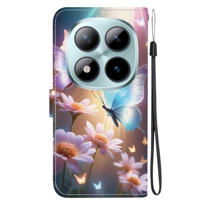 Fodral Xiaomi Redmi Note 15 Pro 5g Blommig Fjäril