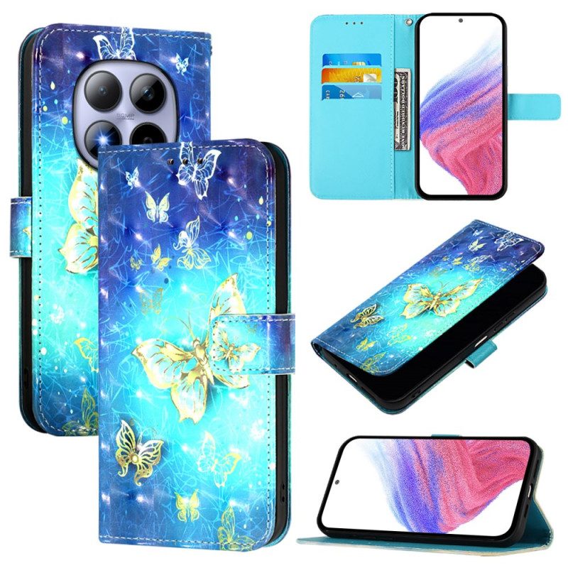 Fodral Xiaomi Redmi Note 15 Pro 5g Guldfjärilar