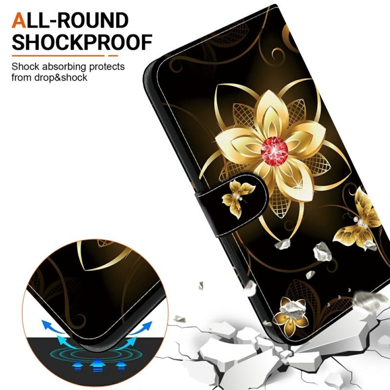 Fodral Xiaomi Redmi Note 15 Pro 5g Gyllene Blomma