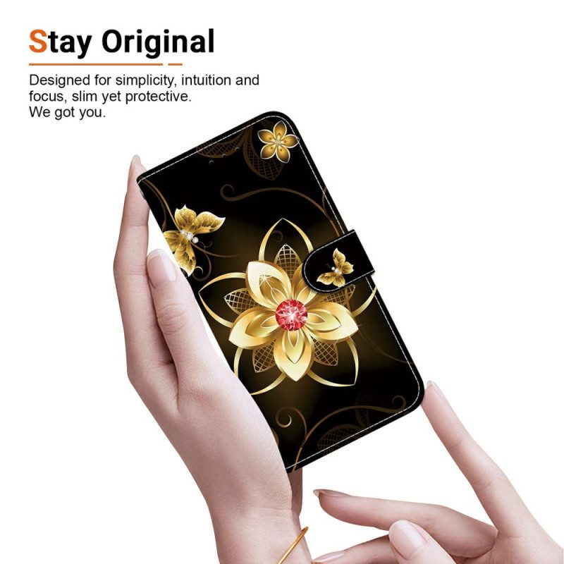 Fodral Xiaomi Redmi Note 15 Pro 5g Gyllene Blomma