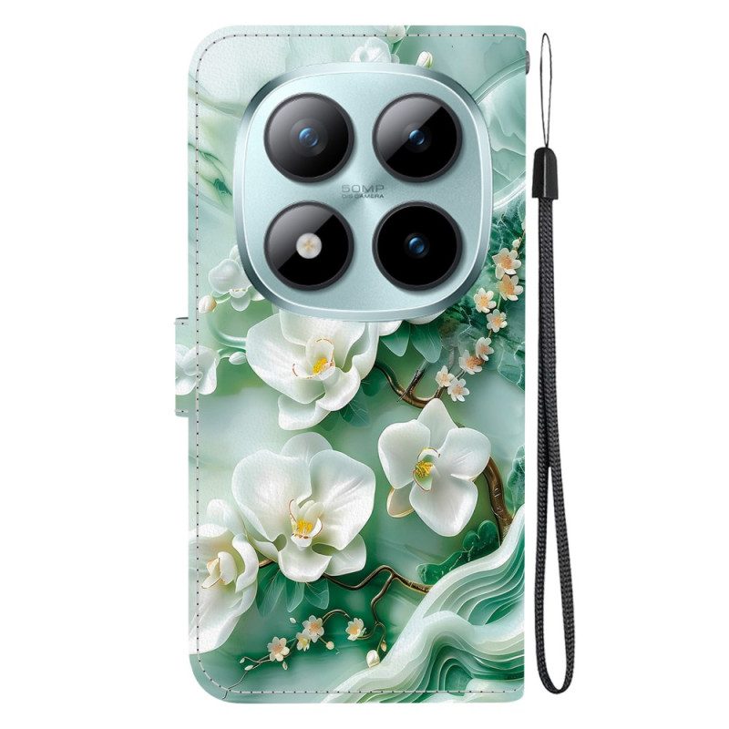 Fodral Xiaomi Redmi Note 15 Pro 5g Jadeblommor