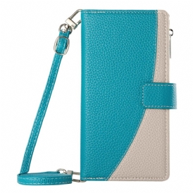 Fodral Xiaomi Redmi Note 15 Pro 5g Tvåfärgad Rem Och Axelrem