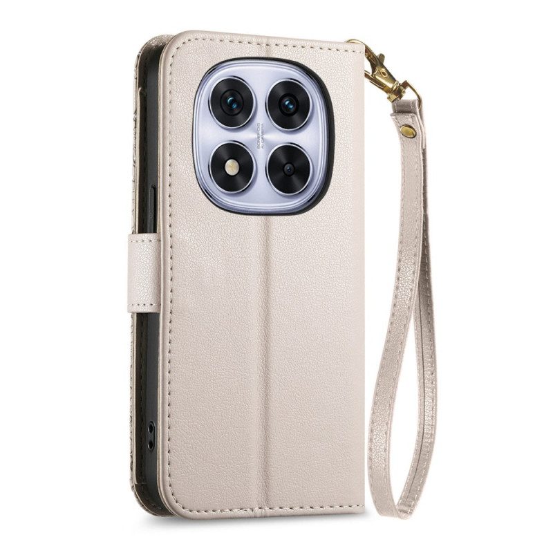 Fodral Xiaomi Redmi Note 15 Pro Plus 5g Blommönster Och Dragkedjaficka