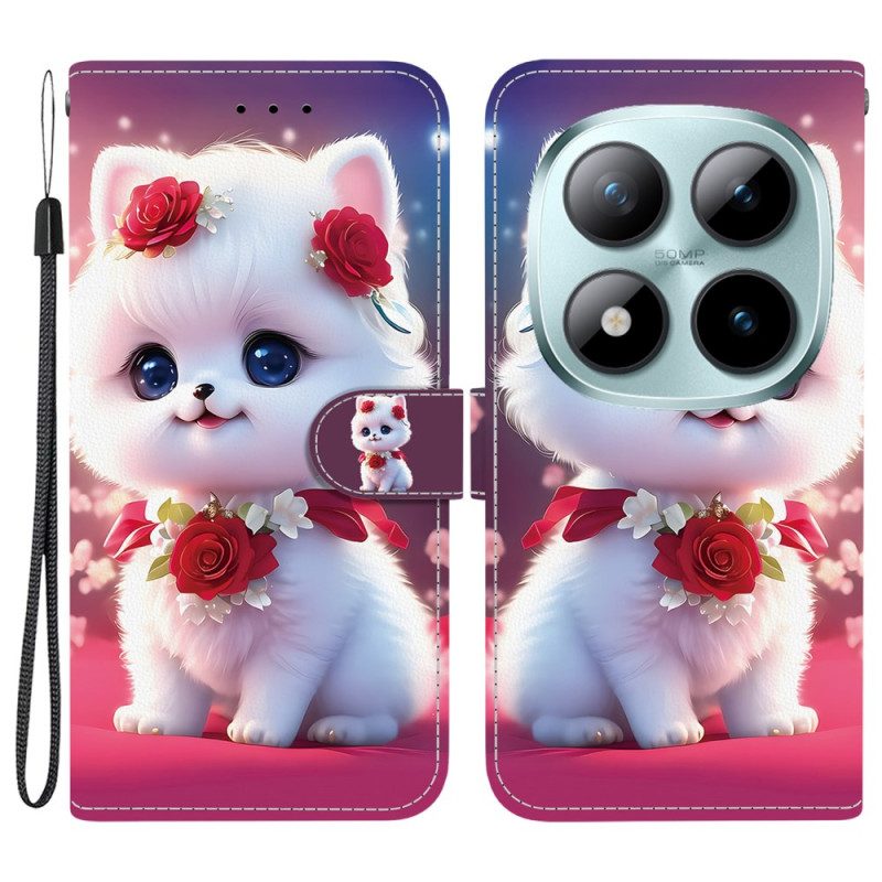 Fodral Xiaomi Redmi Note 15 Pro Plus 5g Katt Och Rosor