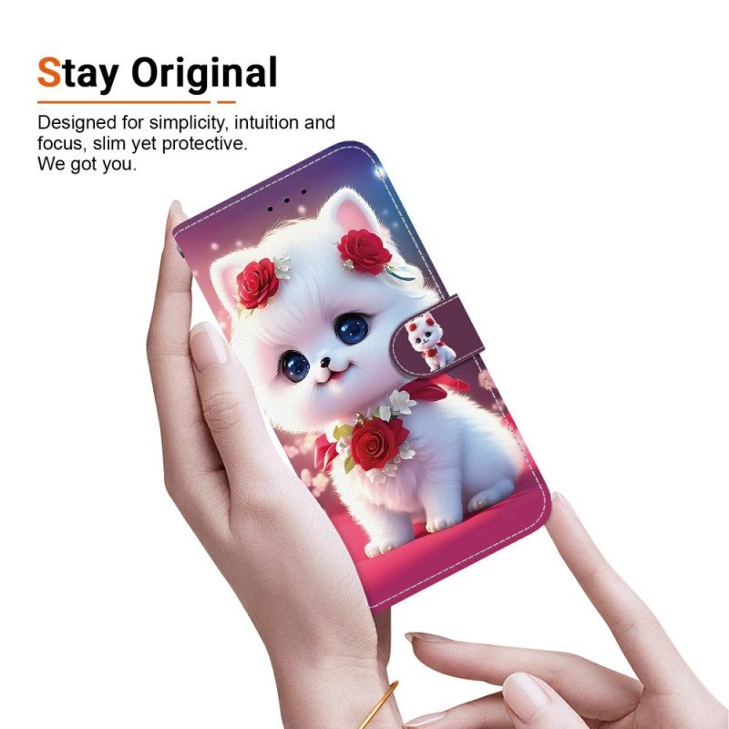 Fodral Xiaomi Redmi Note 15 Pro Plus 5g Katt Och Rosor