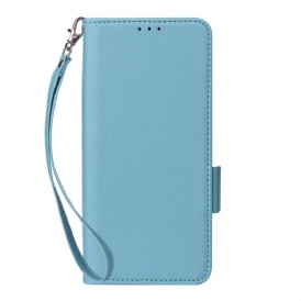 Fodral Xiaomi Redmi Note 15 Pro Plus 5g Litchikonstläder Med Rem