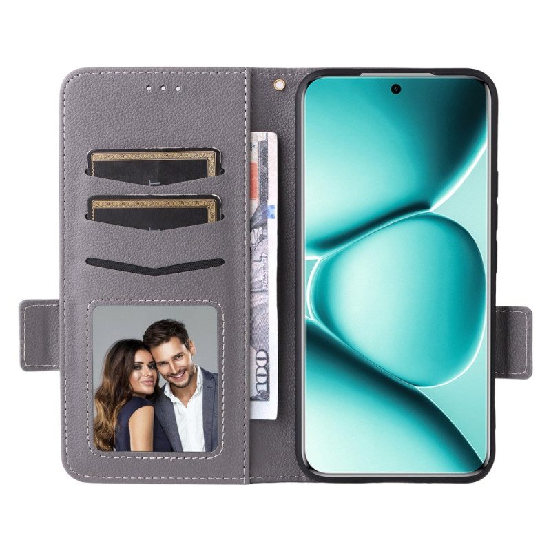 Fodral Xiaomi Redmi Note 15 Pro Plus 5g Litchikonstläder Med Rem