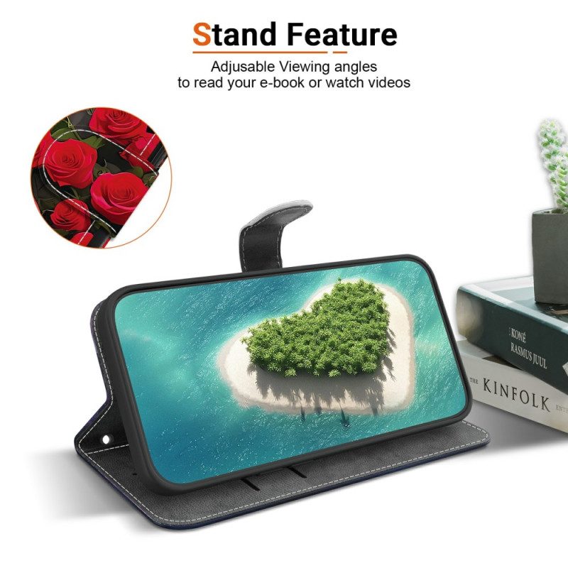 Fodral Xiaomi Redmi Note 15 Pro Plus 5g Röd Pärlfjäril