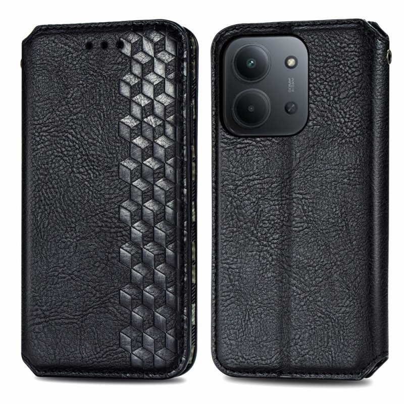 Folio-fodral För Poco C85 Mockaeffekt