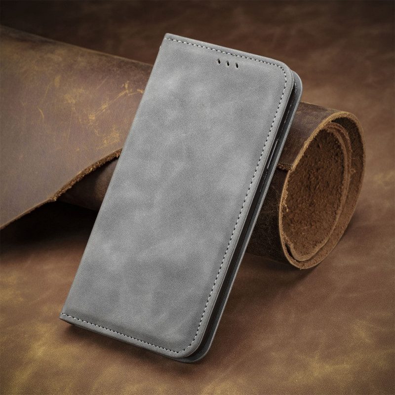 Folio-fodral För Poco M4 Pro 5G Läderfodral Skin-touch Classic