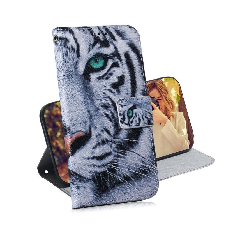 Folio-fodral För Poco X3 / X3 Pro / X3 NFC Tigeransikte