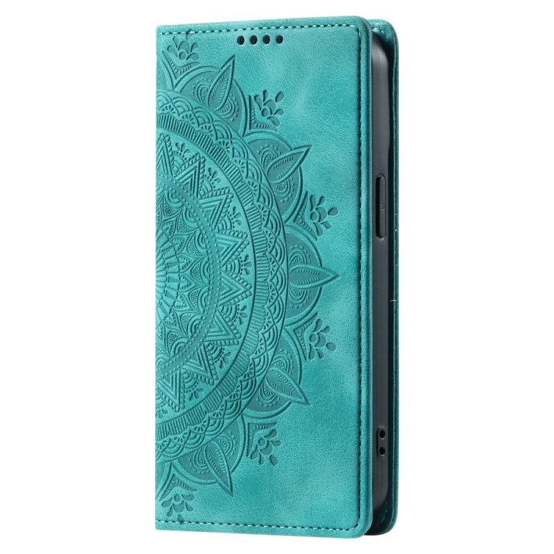 Folio-fodral För Xiaomi 15 Mandala Mockaeffekt