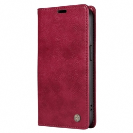 Folio-fodral För Xiaomi 15 Pro Yikatu Lädereffekt