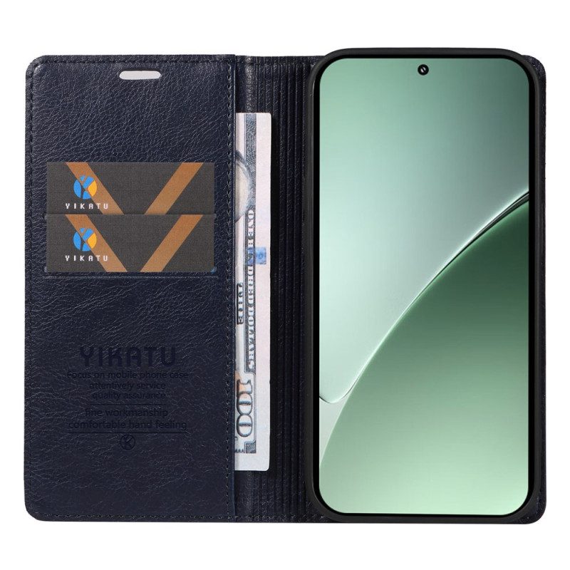 Folio-fodral För Xiaomi 15 Pro Yikatu Lädereffekt