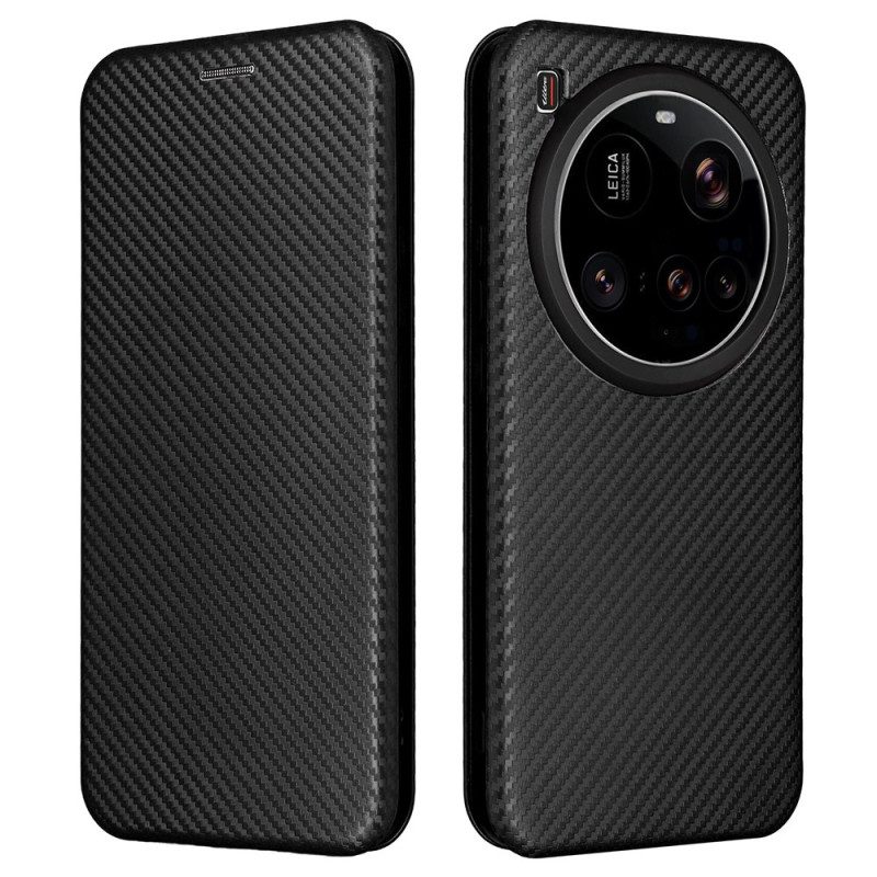 Folio-fodral För Xiaomi 15 Ultra Borstad Kolfiber