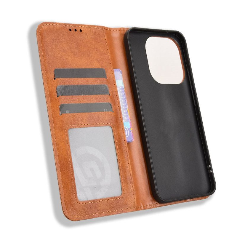 Folio-fodral För Xiaomi 15t Vintage-detaljer