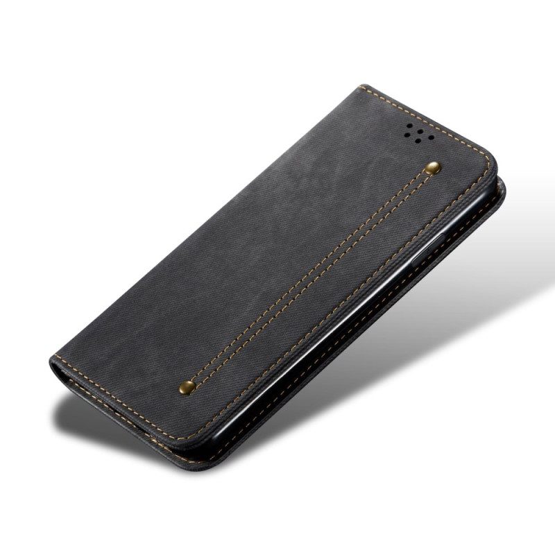 Folio-fodral För Xiaomi 17 Pro Max Denimtygstruktur