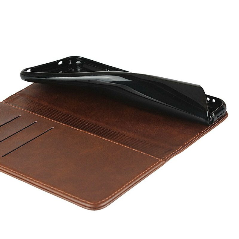 Folio-fodral För Xiaomi Mi 10 Lite Läderfodral Elegance Split Läder
