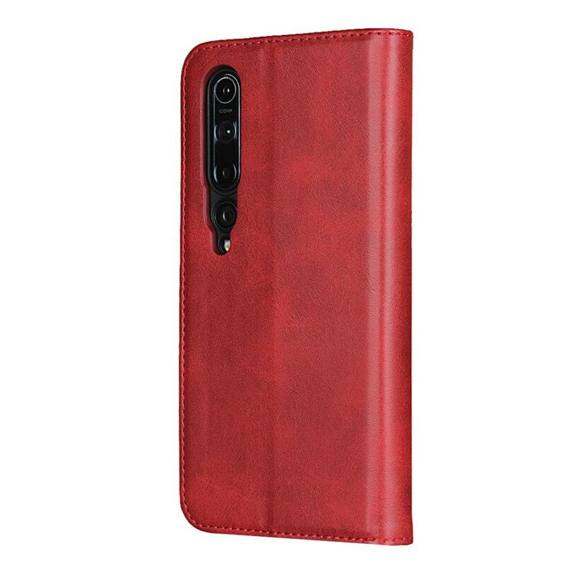 Folio-fodral För Xiaomi Mi 10 / 10 Pro Läderfodral Elegance Split Läder