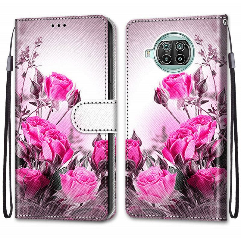 Folio-fodral För Xiaomi Mi 10T Lite / Redmi Note 9 Pro 5G Endast Blommor