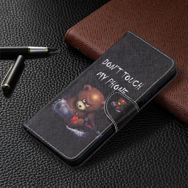 Folio-fodral För Xiaomi Mi 10T Lite / Redmi Note 9 Pro 5G Farlig Björn