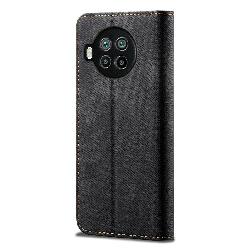 Folio-fodral För Xiaomi Mi 10T Lite / Redmi Note 9 Pro 5G Läderfodral Denimtyg