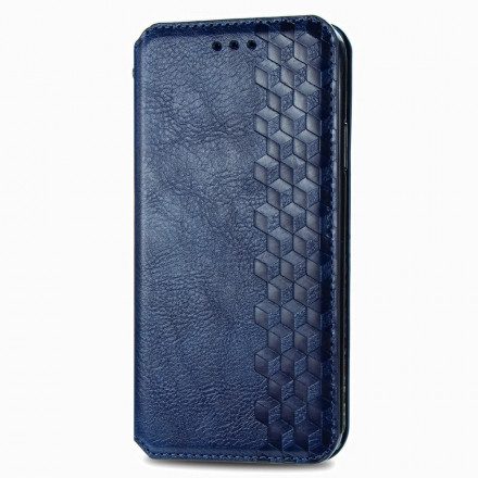 Folio-fodral För Xiaomi Mi 10T Lite / Redmi Note 9 Pro 5G Läderfodral Diamond Texture Lädereffekt