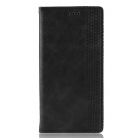 Folio-fodral För Xiaomi Mi 10T Lite / Redmi Note 9 Pro 5G Läderfodral Vintageeffekt