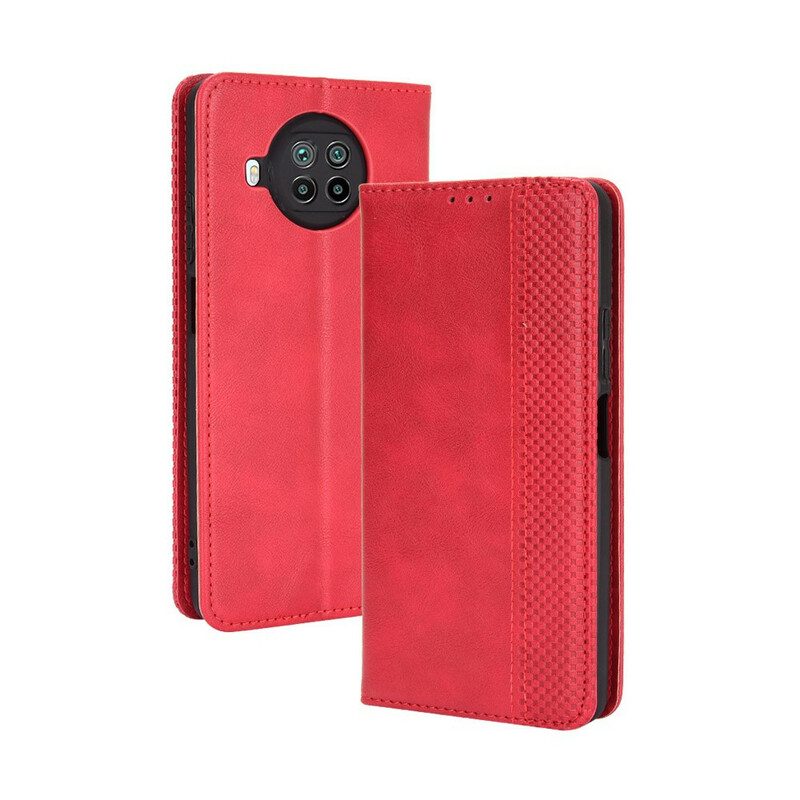 Folio-fodral För Xiaomi Mi 10T Lite / Redmi Note 9 Pro 5G Läderfodral Vintageeffekt