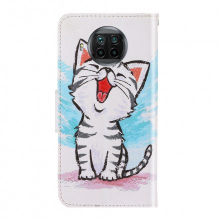 Folio-fodral För Xiaomi Mi 10T Lite / Redmi Note 9 Pro 5G Med Kedjar Thong Color Kitten