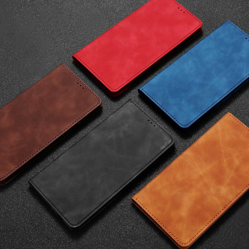 Folio-fodral För Xiaomi Mi 10T / 10T Pro Läderfodral Skin-touch