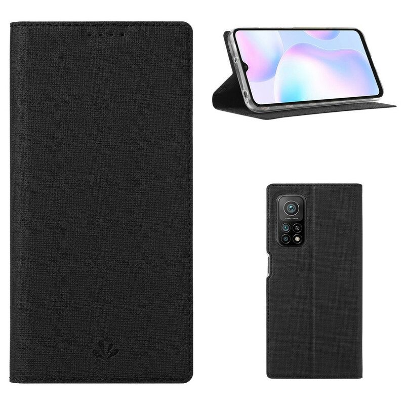 Folio-fodral För Xiaomi Mi 10T / 10T Pro Läderfodral Vili Dmx Texturerad