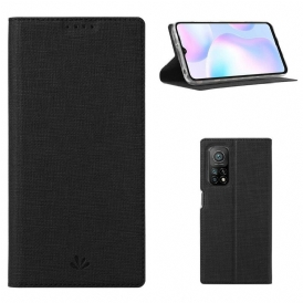 Folio-fodral För Xiaomi Mi 10T / 10T Pro Läderfodral Vili Dmx Texturerad