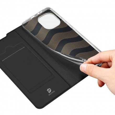 Folio-fodral För Xiaomi Mi 11 5G Läderfodral Dux Ducis Pro Skin