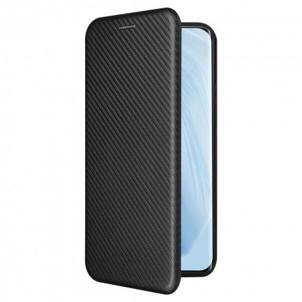 Folio-fodral För Xiaomi Mi 11 5G Läderfodral Kolfiber Med Stödring