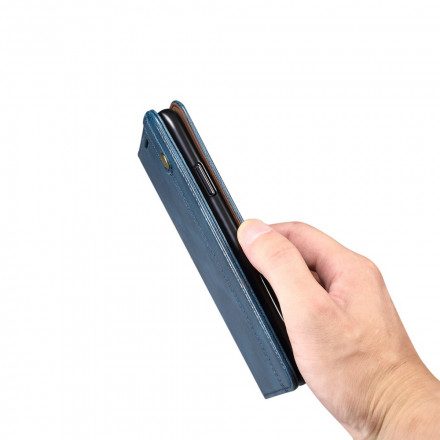 Folio-fodral För Xiaomi Mi 11 5G Läderfodral Vaxat Konstläder