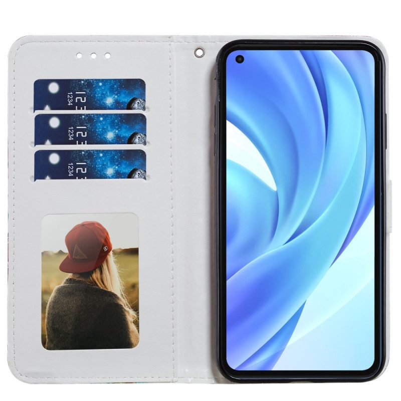 Folio-fodral För Xiaomi Mi 11 Lite 5G NE / Mi 11 Lite 4G / 5G Flera Ananas