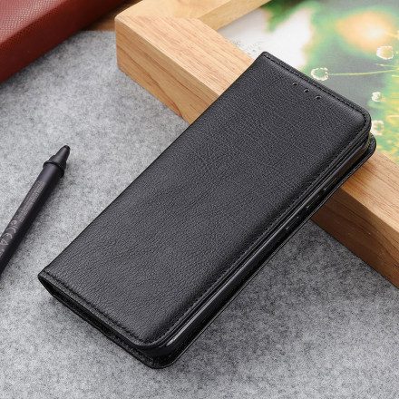 Folio-fodral För Xiaomi Mi 11 Lite 5G NE / Mi 11 Lite 4G / 5G Läderfodral Elegance Split Litchi Läder