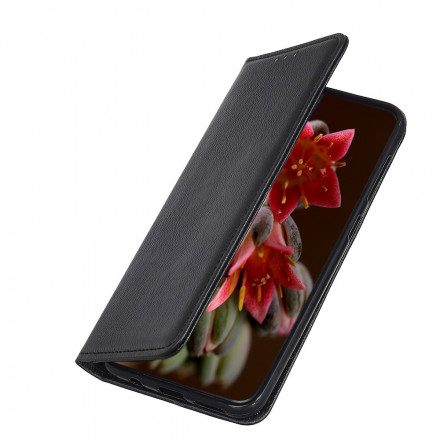 Folio-fodral För Xiaomi Mi 11 Lite 5G NE / Mi 11 Lite 4G / 5G Läderfodral Elegance Split Litchi Läder