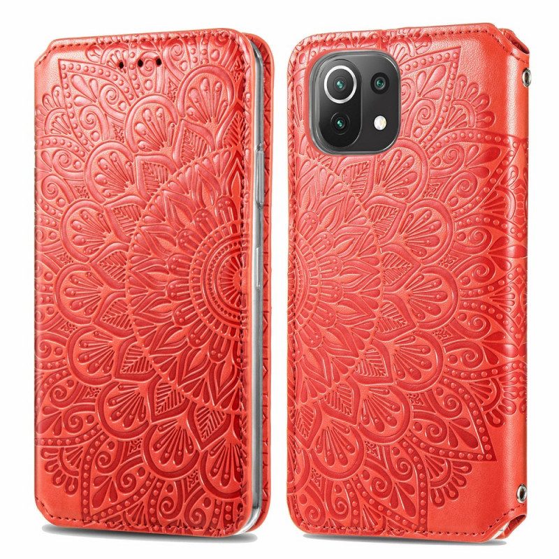 Folio-fodral För Xiaomi Mi 11 Lite 5G NE / Mi 11 Lite 4G / 5G Läderfodral Mandalas